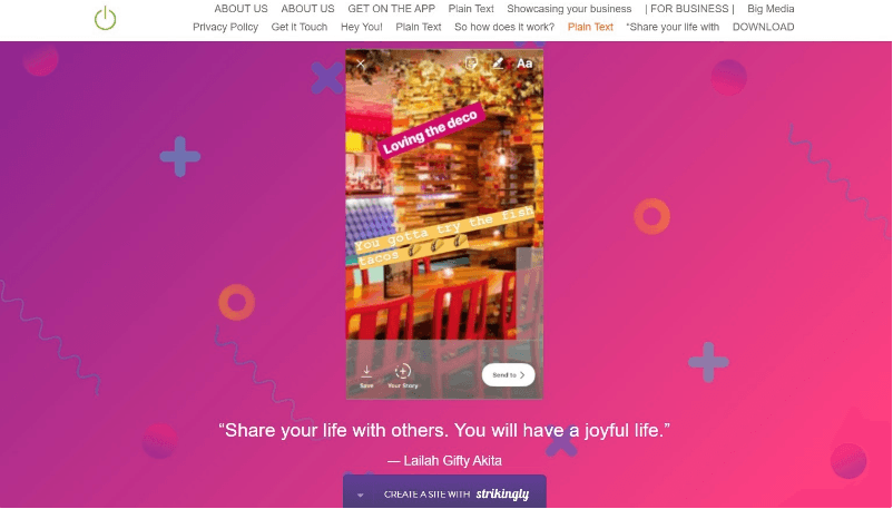 Strikinglyのユーザサイトから受けた画像 Strikinglyのユーザサイトから受けた画像